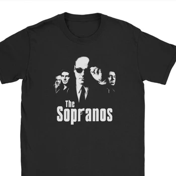 Mænd Toppe, T-Shirt, The Sopranos Hipster T-Shirts Camisas Forbrydelse, Drama, Tv-Serie Bada Bing Tony T-Shirt-Happy New Year Tøj