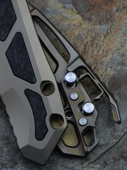 Nye Venom Kniv Mareridt M390 Blade Titanium Håndtag JF Afmontering Pivot Skruer Gave Indsamling Camping Jagt EDC Udendørs