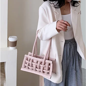 Luksus PU Læder skuldertasker Til Kvinder 2020 Små Håndtasker Kvindelige Candy Farve Hånd Taske Lady Travel Mode Clutch Taske Pung