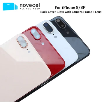 5pcs/Masse Novecel Back Cover Case Til iphone 8 8P Boliger Bageste Batteriet Dør Med Store / Normal Hul eller kameralinsen Ramme