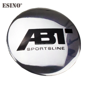 4 x Bil Styling 3D Metal Aluminium Legering Hjul Center Cap Klistermærker Hjul navkapslen Decals Emblemer Badges til ABT Sportsline