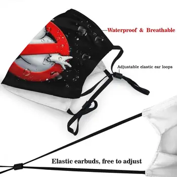 Ghostbusters Logo Genanvendelige Ansigtsmaske Unisex Anti Haze Støvtæt Beskyttelse Cover Respirator Munden-Dæmpe