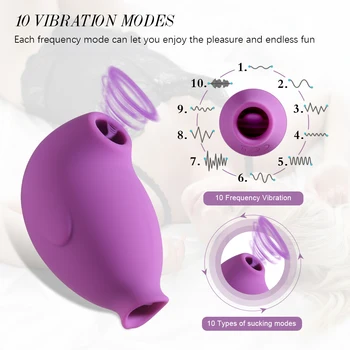 Tungen Slikke Vibrator Vagina, Klitoris Stimulator Brystvorten Massageapparat sexlegetøj til Kvinde Kvinde Masturbator 10 Speed USB Genoplade