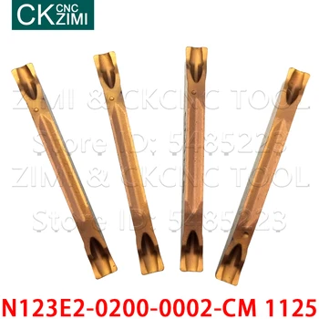 N123E2-0200-0002-CM 1125 N123E2 0200 0002 CM 1125 2 mm hårdmetal sporstikning indsætte skære drejning og CNC metal drejebænk for ikke-metal