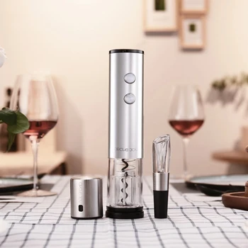 Youpin Cirkel Glæde Elektriske Oplukker Rustfrit Stål Mini Vin Prop Vin Karaffel Aerator til Smart Home Vin Tilbehør