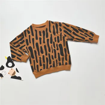 EnkeliBB Børn Forår med Lange Ærmer Leopard Print Sweatshirt og Bukser Sæt Stilfulde Tendenser Drenge Piger Tøj Tøj Kids Sæt