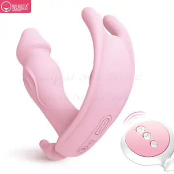 Trådløs Fjernbetjening G Spot Vibrator Stropløs Strapon Dildo Vibrator Til Kvinder Klitoris Vibrerende Anal Trusser Sex Legetøj.