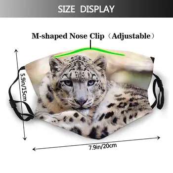Snow Leopard Maske Kvinder Genanvendelige Anti Tåge og Anti Støv Beskyttelse Åndedrætsværn Maske med Filtre