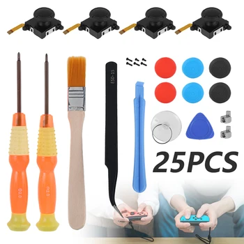 3D Analoge Stick Repair Kit for Joycon Joysticket styrepinde Sensor Udskiftninger Tilbehør Joysticket Udskiftning Reparation Værktøj