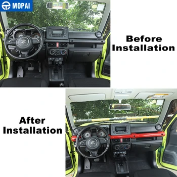 MOPAI Bil Klistermærker til Suzuki Jimny JB74 2019+ Bil Central Kontrol Håndtere Dekoration til Suzuki Jimny 2019+ Tilbehør