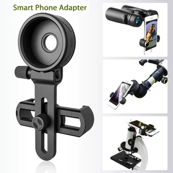 Universal Smart Mobiltelefon Adapter Klip montering Kikkert Monokulare Spotting Scope Teleskop Telefon Support Okular D: 38.5-43mm
