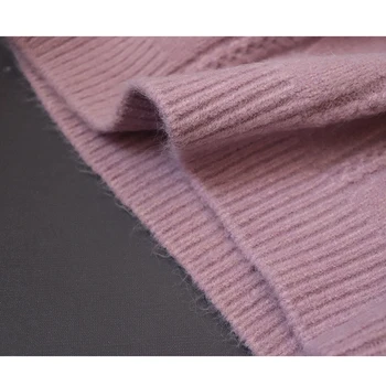 Werynica sweater kvinder 2019 Mode Cashmere Blandede Strikket Sweater i Høj Kvalitet, Kvinder Toppe Efterår og Vinter Rullekrave Pullovere
