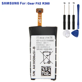 SAMSUNG Originale Batteri EB-BR360ABE For Samsung Gear Fit2 Fit 2 R360 SM-R360 SCH-R360 200mAh Udskiftning af Batteri
