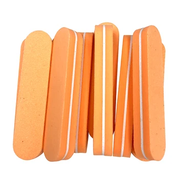 100Pcs/Masse Mini neglefile Buffer 100/180 Orange Slibning Vaskbar Filer Gnide Poleret Overflade Manicure Sæt Værktøj