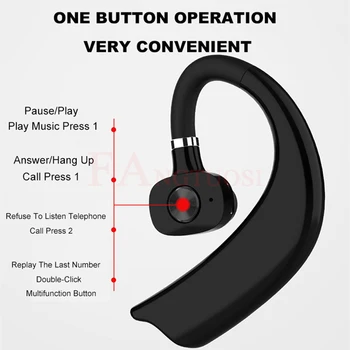 FANGTUOSI Trådløse Bluetooth-5.0 HD headset mikrofon stereo håndfri støj reduktion business headset Til IOS/Android