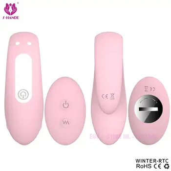 Trådløs Fjernbetjening G Spot Vibrator Klitoris Stimulator Vi Deler Dobbelt Dildo Vibratorer til Kvinder Vibe Sex Legetøj til Par.