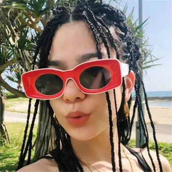 2020 Ny Torv Hip Hop Solbriller Kvinder Mænd Mode Sjove solbriller til Unisex Unikke Ovale Candy Farve Briller Gafas UV400