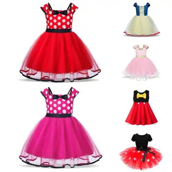 Smarte Mini Musen Kjole til Pige Halloween Prinsesse Kostume Børn Kjoler for Piger Polka Dot Kostume 2 6 År Børn Bære