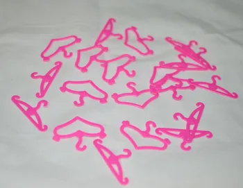 Masse 20 Stk Pink Bøjler Kjole Tøj Tilbehør Til Barbie Dukke Foregive Spille Piger' Gave