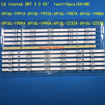 10STK LED-Baggrundsbelysning strip 55LB650V 55LB5900 for LG Innotek DRT 3.0 55