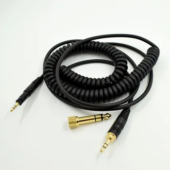 Udskiftning Lyd Reservedele Foråret Adapter Kabel Til Sennheiser HD518 598 595 For Audio-Technica ATH-M50X M40X Hovedtelefoner 3.5