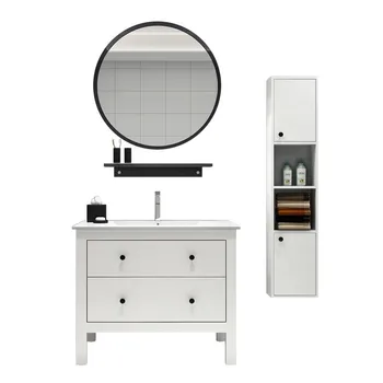 Nordisk personlighed enkel runde spejl hotel badeværelse dekorative forfængelighed spejl runde makeup spejl ZP7191645