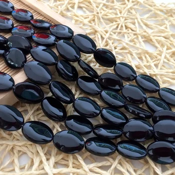 4 style sort onyx sten karneol agat oval tønde abacus form løse perler mode, elegante kvinder, smykker at gøre 15inch B355