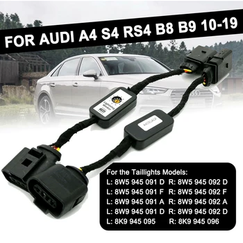 Dynamisk Turn Signal Indikator For Audi A4 S4 RS4 B8 B9 2010 2011 2012 2013 2016-2019 LED Baglygte Add-on Modul Kabel