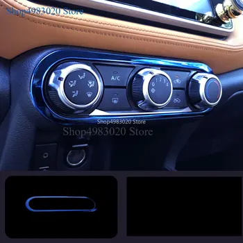 For Nissan Spark 2017-2019 Center Kontrol Konsol Rotary Switch Knap Cover Frame Trim Panel Rustfrit Stål Tilbehør Til Bilen