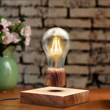 BOCHSBC Kreative Design Magnetiske Levitatin bordlampe, Træ-Base Skrivebord Lys Lampara til Soveværelset, stuen Undersøgelse Unik Gave