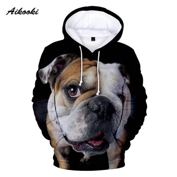 Fransk Bulldog 3D Printet Søde Hund Hoodie Mand Kvinde Casual Fashion Forår, Efterår Street Sweatshirt Brand Design Pullover Tøj