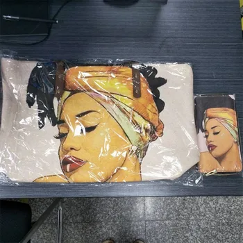 ELVISWORDS Sort Kunst Afrikansk Pige Udskrivning Skulder Tasker for Dame Store Totes Tasker Kvinders Punge og Håndtasker Kvindelige Bolsos Mujer