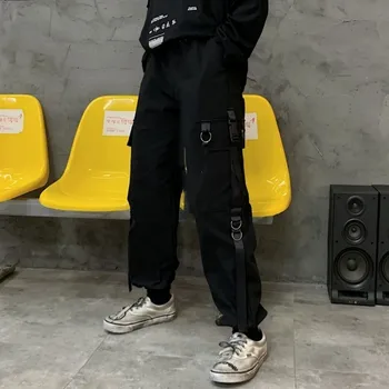 Koreanere Ankel Længde Bukser, overalls Kausale løs bf hip-hop stråle bukser studerende Slim fit Cargo bukser til mænd og kvinder, Sommer