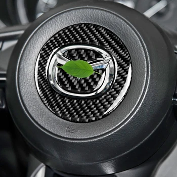Carbon Fiber Rattet Dække Logo Klistermærker Ændret Auto Dekorative Styling Decals til Mazda Axela ATENZA CX-5 CX-4