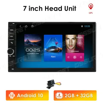 Android QuadCore 1G+32G RDS AM Universal-Dobbelt-2Din Bil Audio Stereo GPS-Navigation, Radio Kits Car Multimedia Player 7 inch USB