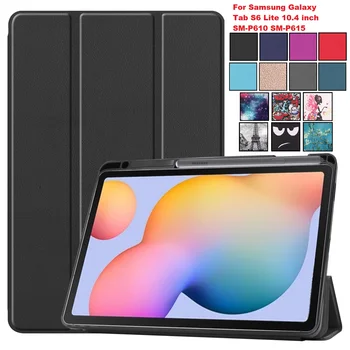 2020 Tilfælde Ny Model for Samsung Galaxy Tab S6 Lite 10.4 Magnet cover Tablet shell Beskyttende for SM-P610 SM-P615 med Pen Indehaveren