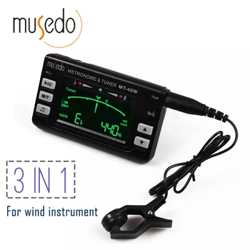 Musedo MT-40W Metro-tuner&Tone Generator Elektronisk Digital LCD-3-i-1 LCD-Klarinet Saxofon Tuner/Metronome/Tone Generator