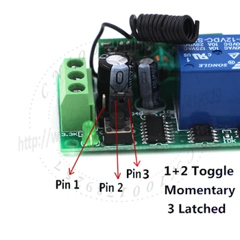 12CH 12 volt remote switch Trådløse RF-1 Senderen +12 Modtager fast Kode 3 Arbejdet Måde 315/433MHz 10A 1000 m afstand VARENUMMER: 5103