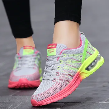 Kvinder sneaker 2020 offentlig åndbar par løbesko dæmpning blandet farve kvinde fashion sport kvinder