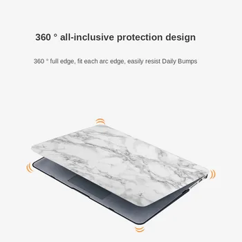 Marmor Hard Shell Laptop Case til Macbook Air Pro Retina Nye Touch Bar 11 12 13 15 tommer Til 2020 Macbook Pro 13 A2251 A2289+gave
