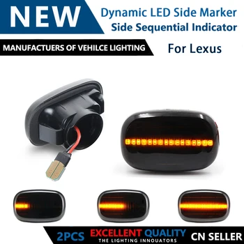 2stk Led Dynamic sidemarkeringslygter blinklys Lys for Lexus GS300 RX 400h 300 330 350 JSZ147 XU1 RX30 MCU 15 MCU3 MHU3 2003-2009