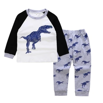 SOSOCOER Kids Tøj Sæt Børn Toddler Drenge Tøj Sæt Kid Efterår og Vinter Dragt Lange Ærmer Dinosaur Shirt Boy Tøj Sæt