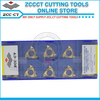 ZCC drejning threading indsætte RT16.01N-AG55 YBG201 55 grader tråd værktøjer drejebænk, fræser