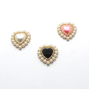 Mode 5pcs/set fersken hjertet metal perle fittings snaps, der anvendes til bryllup Diy håndlavede smykker tilbehør håndværk syning Gøre