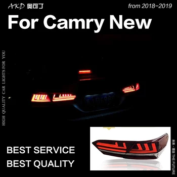 AKD Helt Nye Hale Lampe til Toyota Camry baglygter 2018 Camry XSE LED baglygten Opgradere til LS400 Design-LED-Dynamisk Signal