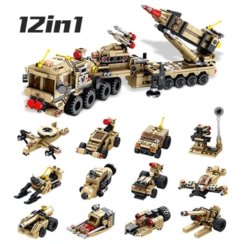 12 I 1 549 PC ' tal toy byggesten Missil-Blokke sætter dreng kompatibel med hæren mursten