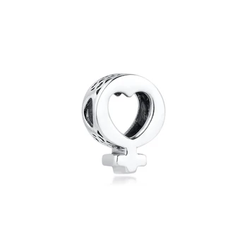 Passer til Pandora Armbånd 925 Sterling Sølv Kvindelige Symbol Hjerte Charms Perler for Kvinder Mode Smykker at Gøre 2020 Ny
