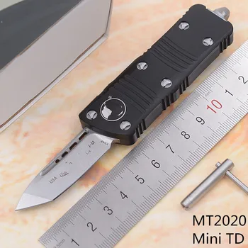 2020 Lavet MT2020 Mini TD Aluminium håndtag Mark 204P Blade Overlevelse EDC camping jagt udendørs køkken Værktøj Nøgle kniv