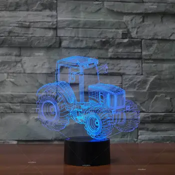 Traktor Kreative 3d-Belysning Usb Led Stereo-Lampe Usb Omgivende led-Lampe Gadgets Electronicos