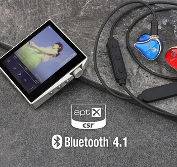 Hidizs BT01 APT-X 4.1 Bluetooth-Modtager Bærbare Bluetooth-Kabel med 2pin/0.78 mm til Hovedtelefoner